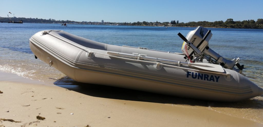 Funray inflatable dinghy yacht tender fishing diving