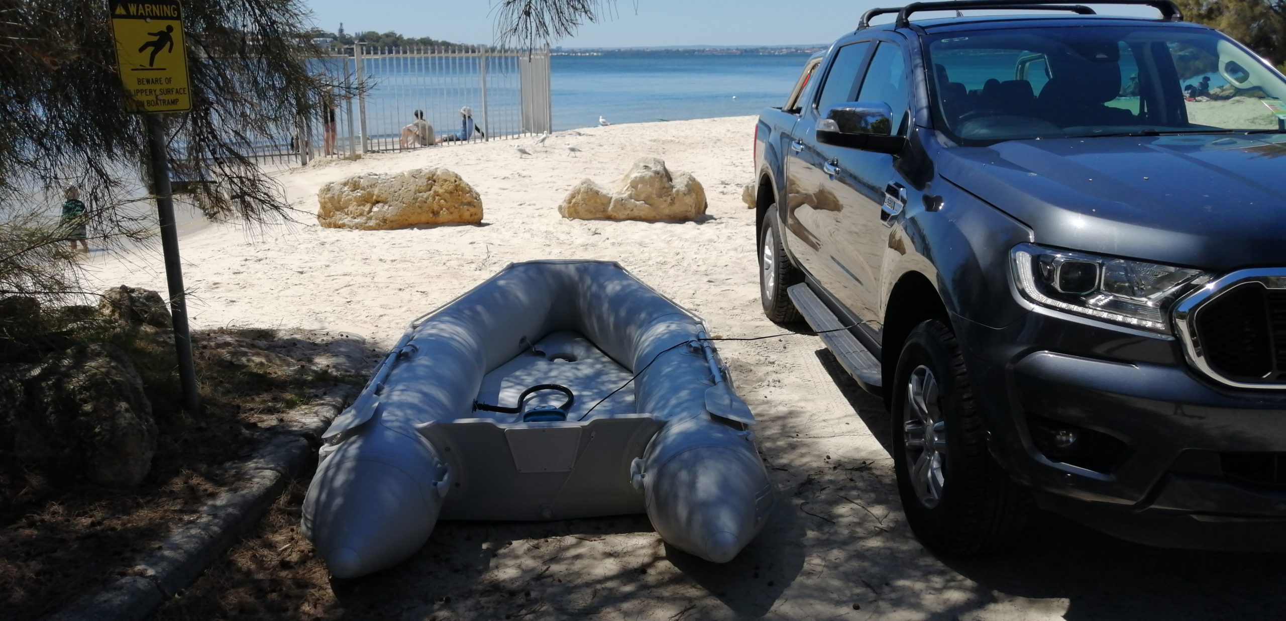 Funray inflatable dinghy yacht tender fishing diving