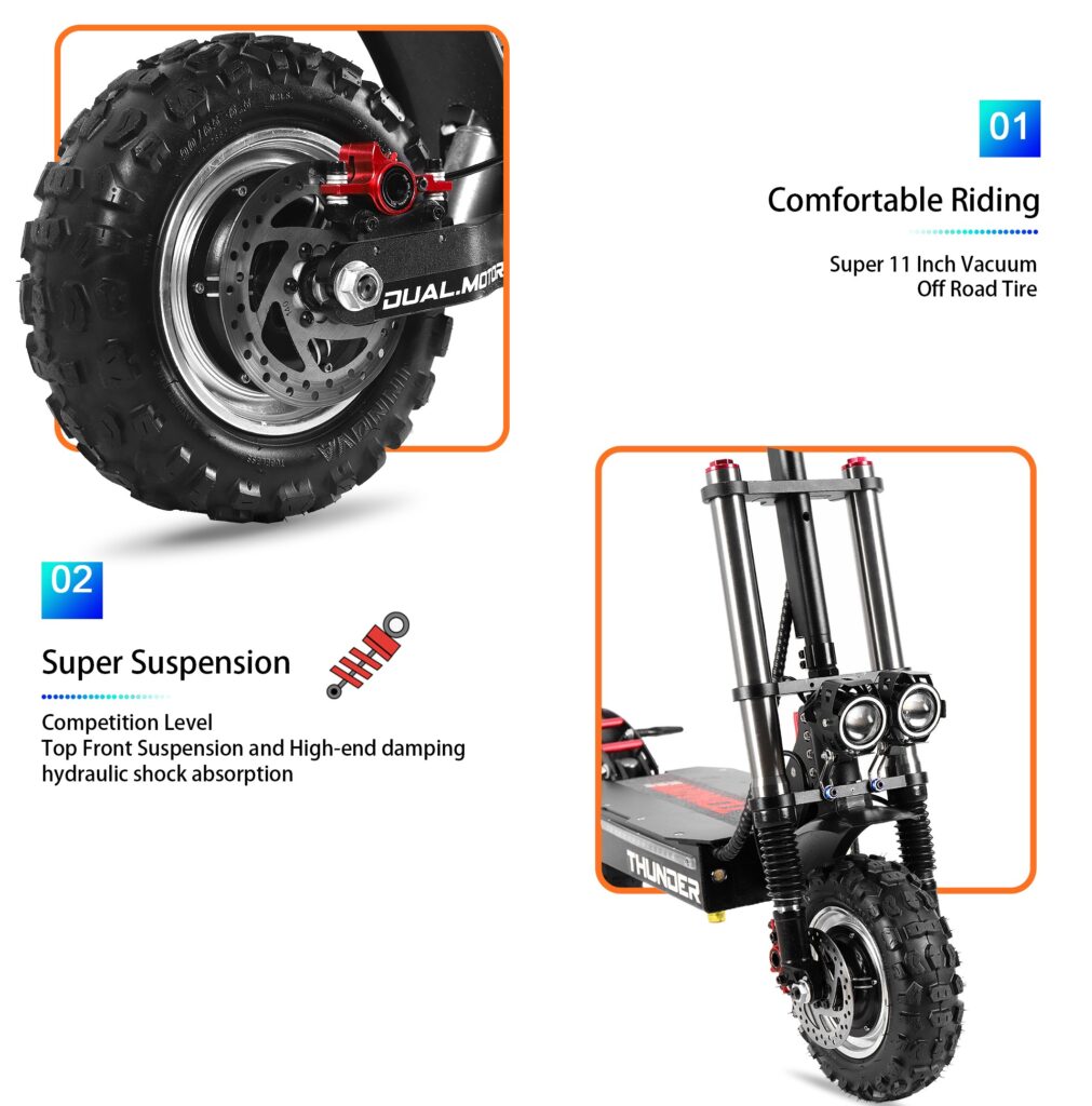 FUNRAY Electric Scooter H09 Tire Suspension