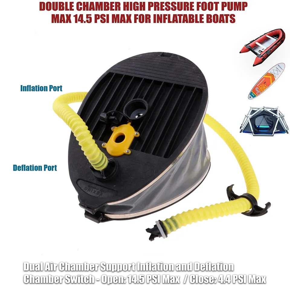 Air pump for dinghy or SUP - 15PSI high pressure