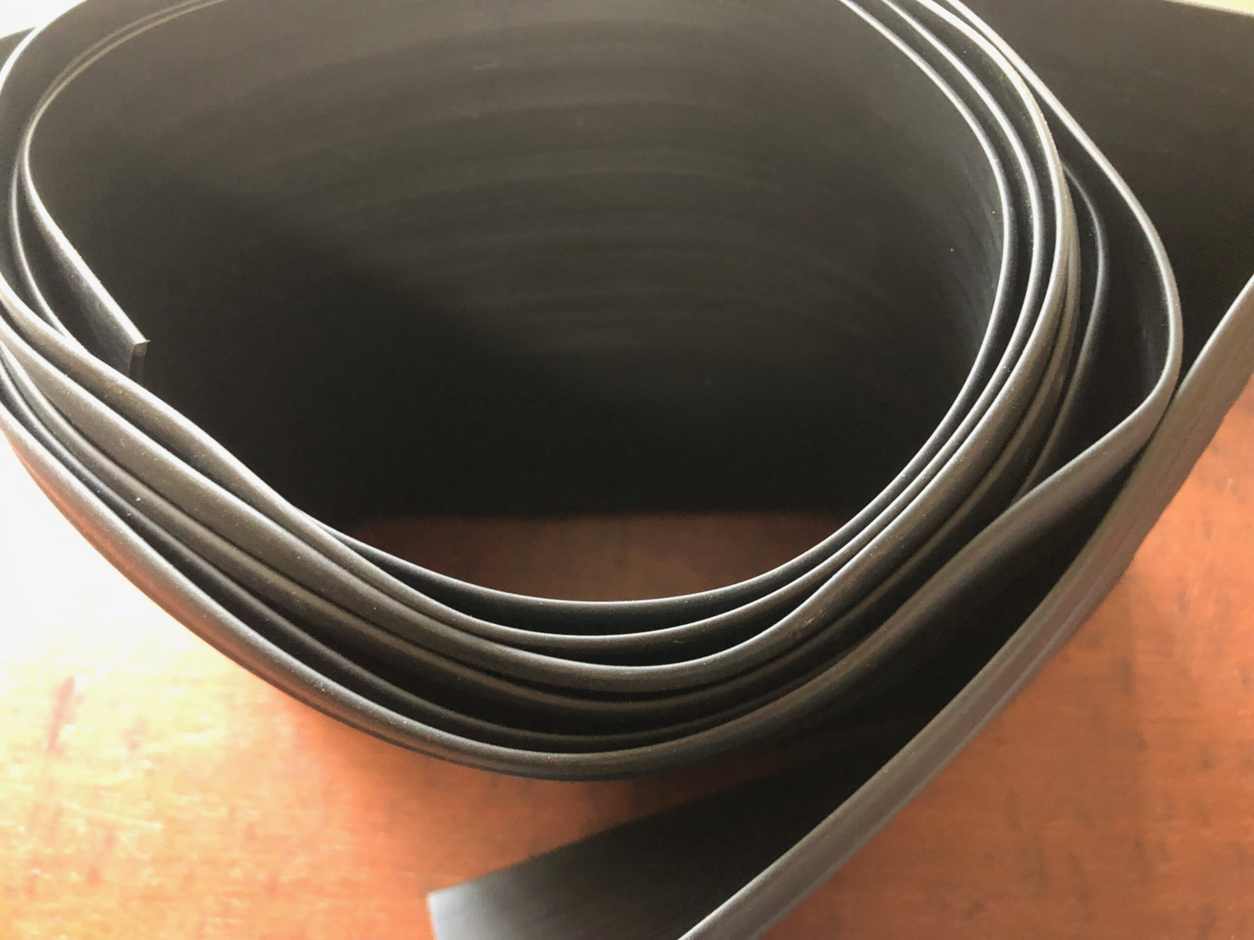 Rubber strip for dinghy or yacht tender underside protection