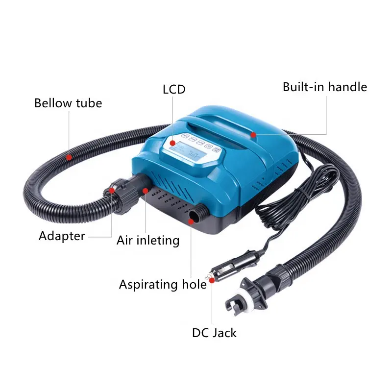 Electric 12v pump for inflatable dinghy boat or SUP