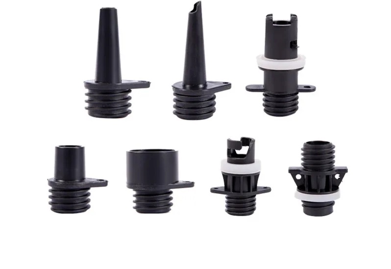 Assortment of nozzles for electric 12v pump for inflatable dinghy boat or SUP