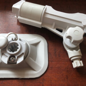 Fishing Rod Holder & Port for dinghy, inflatable boat or yacht tender