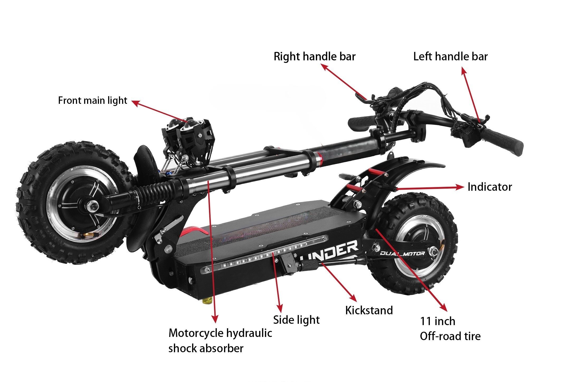 FUNRAY Electric Scooter H09 Folded